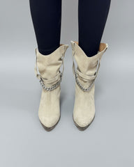 Ciocate din piele intoarsa bej Arum-3