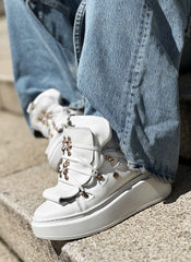 Sneakers din piele naturala albă Emily - mauri.ro (2)