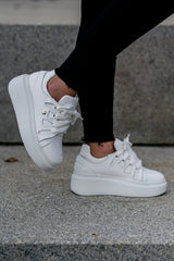 Sneakers din piele naturala albă Elisio - mauri.ro (3)