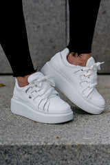 Sneakers din piele naturala albă Elisio - mauri.ro (4)