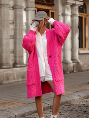 cardigan-dama-crosetat-roz