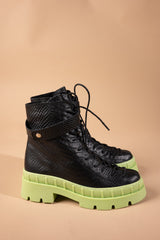 Ghete leather black Grace Lime - mauri.ro (2)