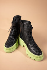 Ghete leather black Grace Lime - mauri.ro (4)