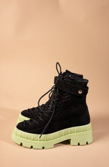 Ghete suede black Lime - mauri.ro (1)