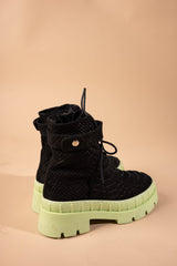 Ghete suede black Lime - mauri.ro (2)