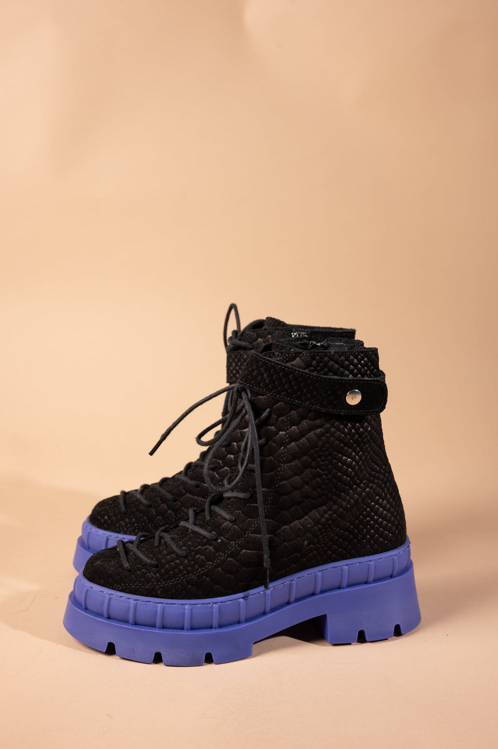 Ghete suede black purple - mauri.ro (1)
