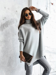 bluza-dama-cu-guler-gri-oversized
