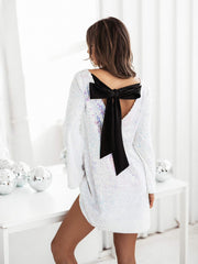 rochie-dama-eleganta-alba-cu-funda-la-spate