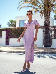 Rochie dama eleganta lunga roz Erin - mauri.ro (3)