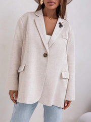 Sacou-dama-OVERSIZED-bej-cu-accesoriu (3)