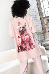 Sacou dama oversized Maryna Fancy Cat - mauri.ro (1)