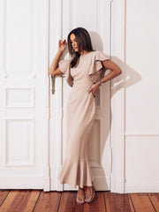 Rochie dama eleganta bej Joseph - mauri.ro (3)