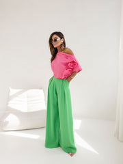 bluza-cu-maneci-scurte-fucsia-kendall