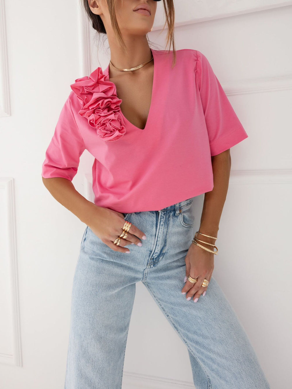 Tricou-cu-decolteu-in-V-roz-Edward (2)