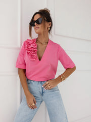 Tricou-cu-decolteu-in-V-roz-Edward (3)