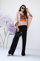 Bluza cu maneci scurte powder pink Cat - mauri.ro (2)