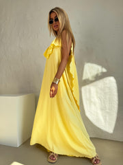 rochie-lunga-galbena-belinda