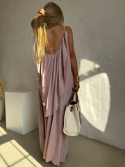 Rochie lunga nude Belinda - mauri.ro (3)