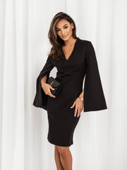 rochie-eleganta-cu-maneci-evazate-neagra-olmaria (3)