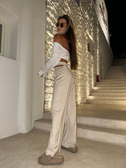 Pantaloni-eleganti-cu-talie-inalta-bej-Zuma