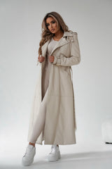 Trench midi toffee Tiago - mauri.ro (3)