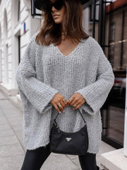 Bluza oversized gri Esteban - mauri.ro (1)