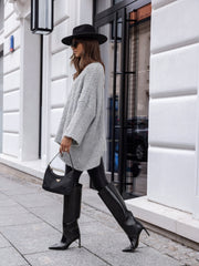 Bluza oversized gri Esteban - mauri.ro (3)