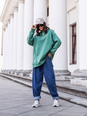 Bluza-oversized-verde-Bessy (2)