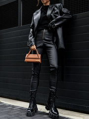 Jacheta-tip-sacou-din-piele-ecologica-neagra-Geranium