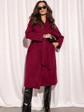 Palton elegant burgundi Nivena - mauri.ro (1)