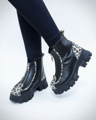 Ghete din piele neagra Chiara