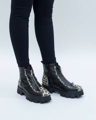 Ghete din piele neagra Chiara