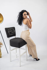 Pantaloni de In Wide Leg Cream