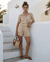 Set Riviera Brodat Bej