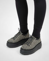 Sneakers din piele naturala print Easy