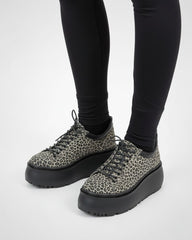 Sneakers din piele naturala print Easy