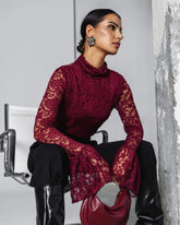 Bluza burgundi Aisha