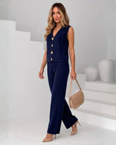 Compleu elegant Navy Star bleumarin