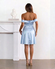 Rochie scurta Sophia baby blue