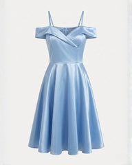 Rochie scurta Sophia baby blue