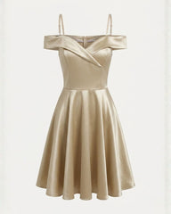 Rochie scurta Sophia gold