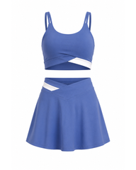 Set Fitness Celeste Albastru