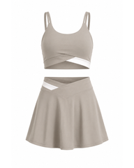 Set Fitness Celeste Gri