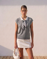 Tricou Velouria Gri