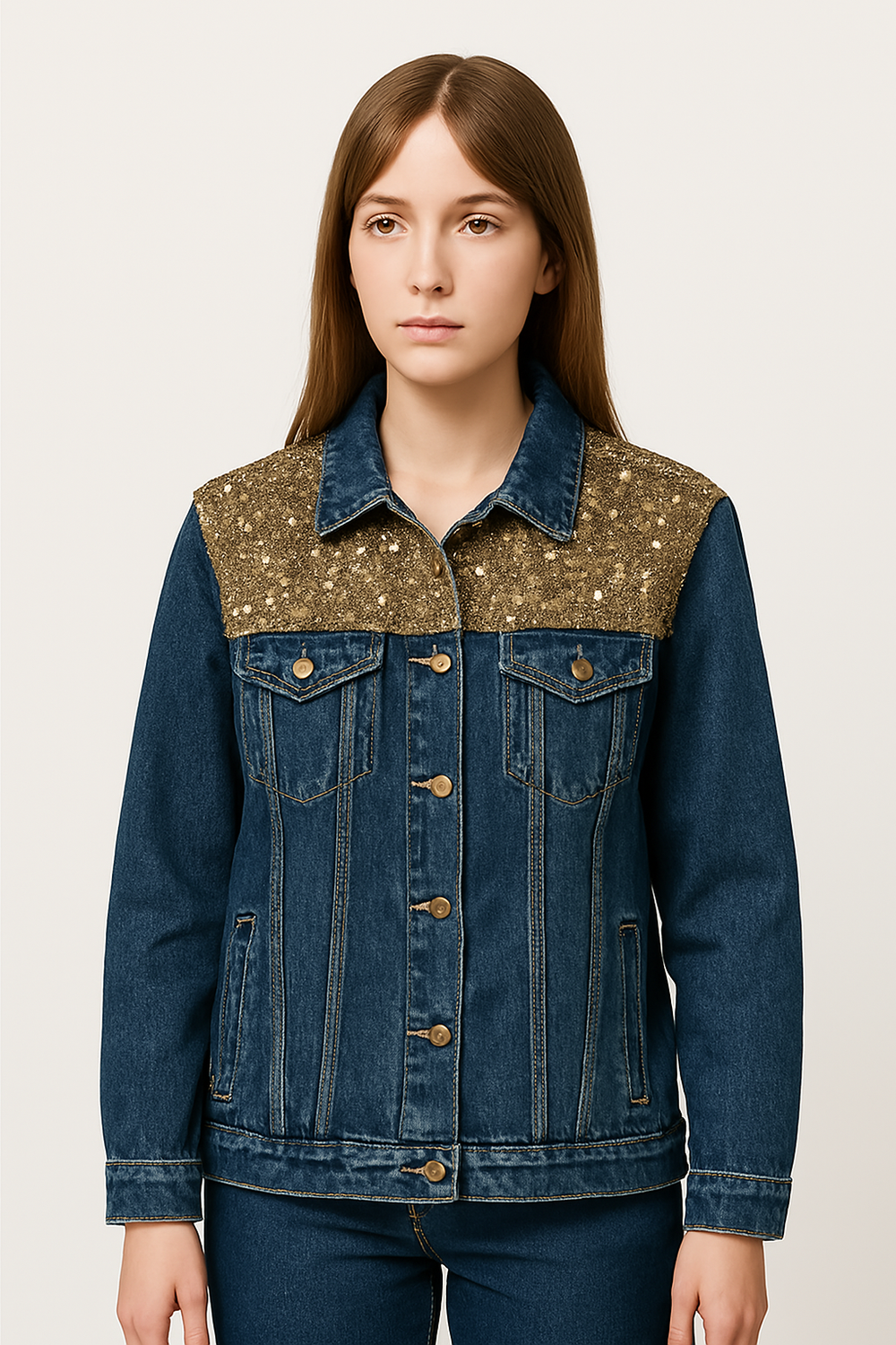 geaca-din-denim-golden-glam