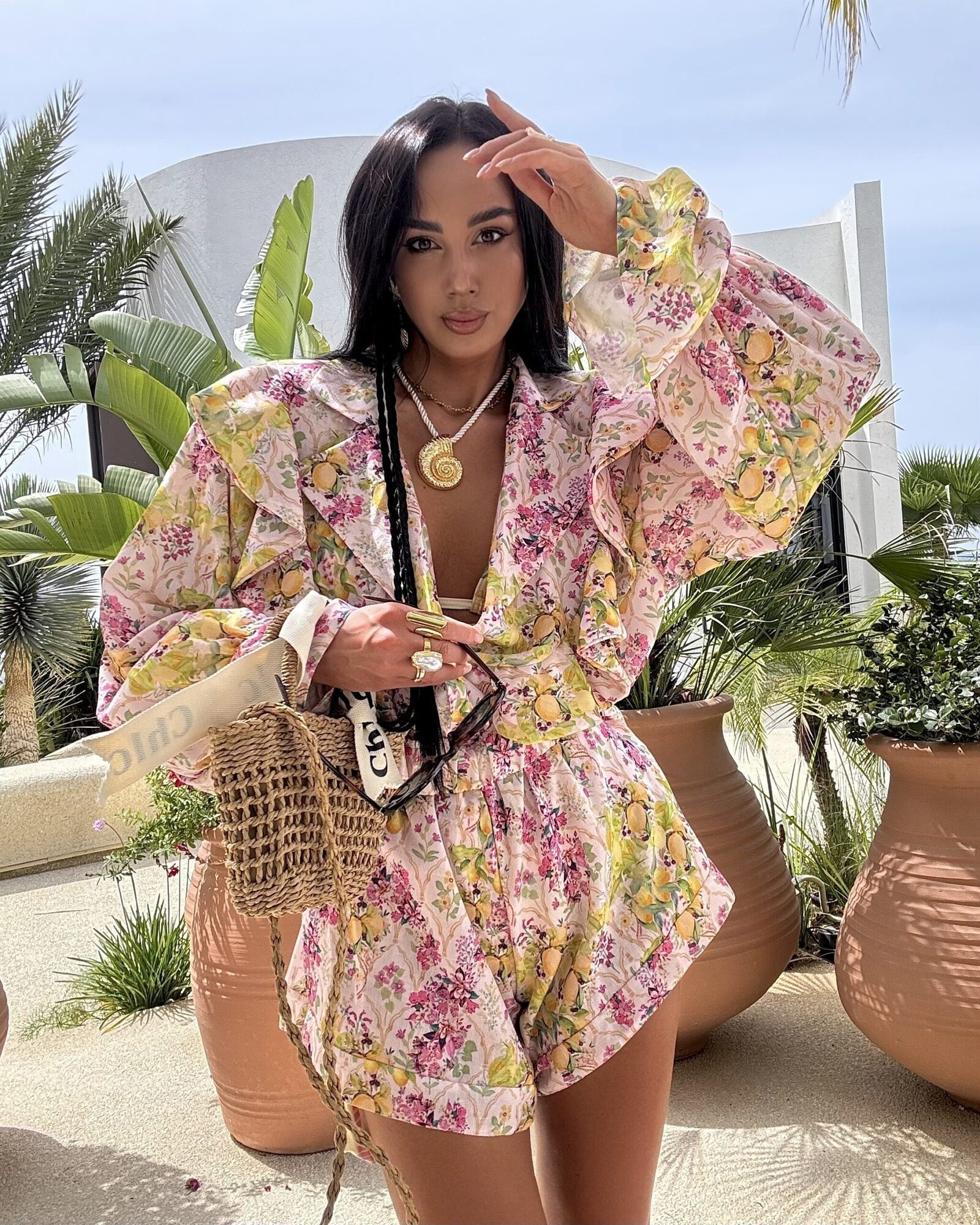 Compleu-pantaloni-scurti-si-camasa-roz-lime-Luppolo(3)