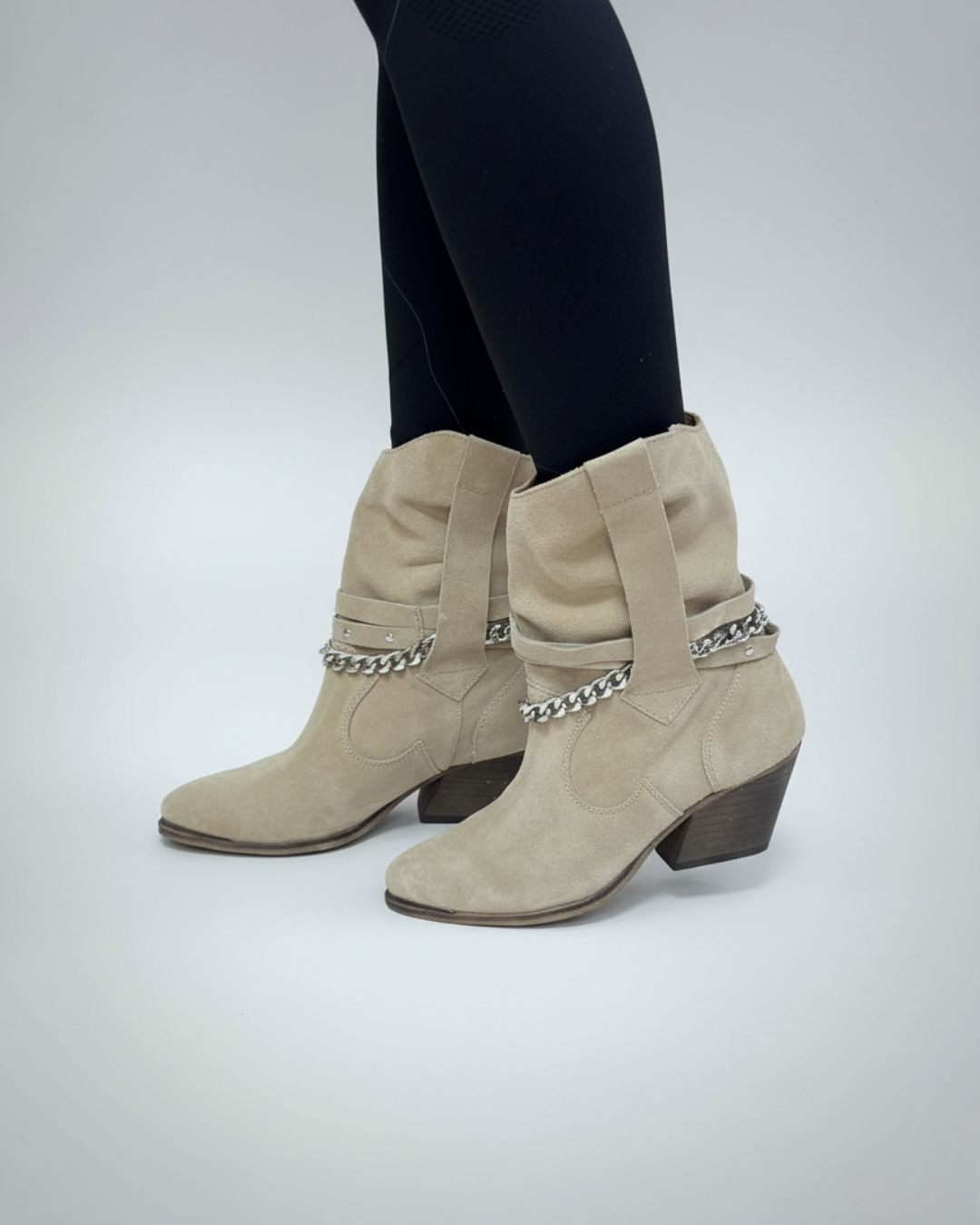 Ciocate din piele intoarsa bej Arum-2