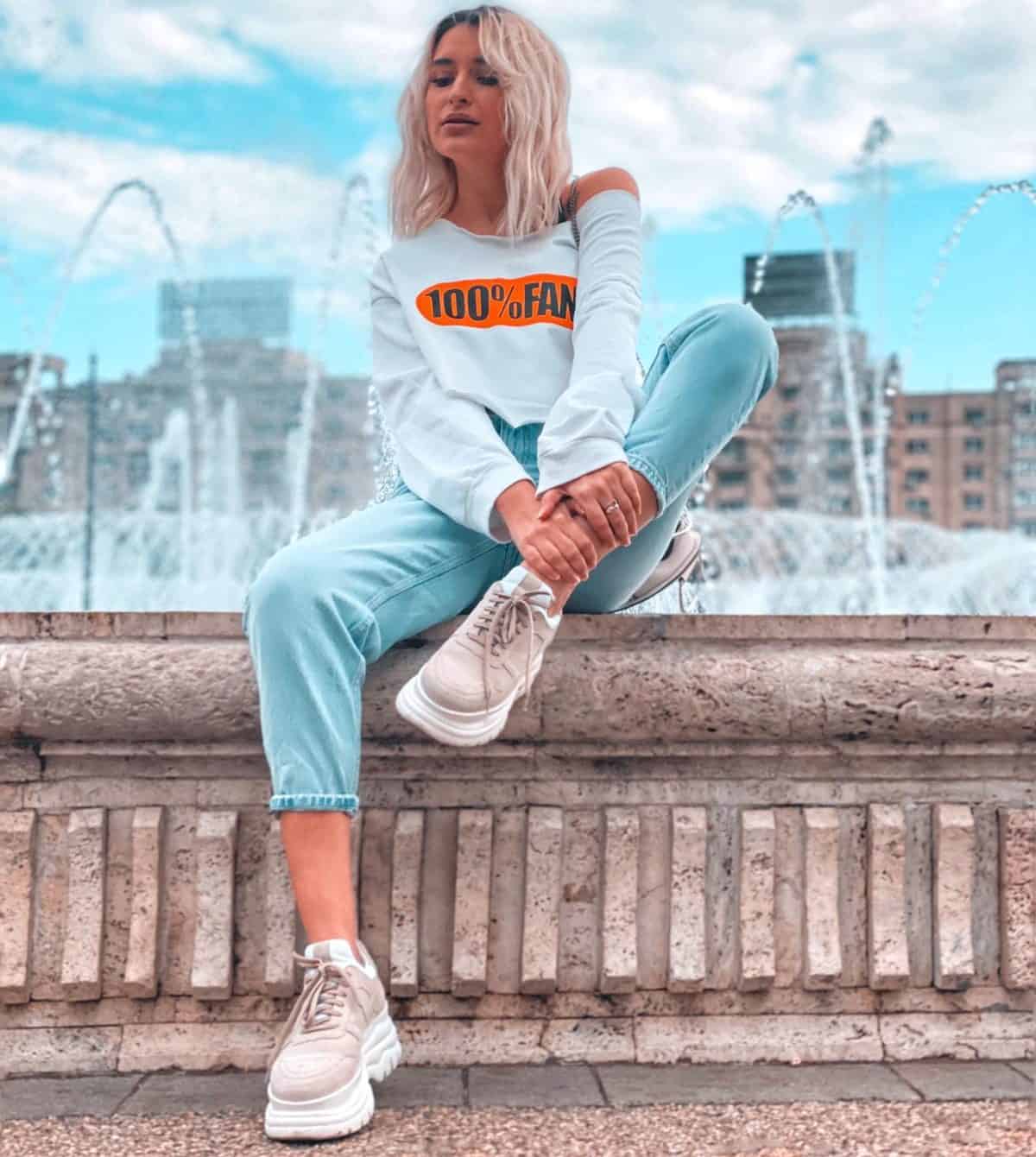 Sneakers din piele intoarsa Raquel Gri