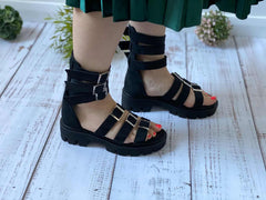 Sandale-din-piele-intoarsa-Sparkle-Negru-9565-3