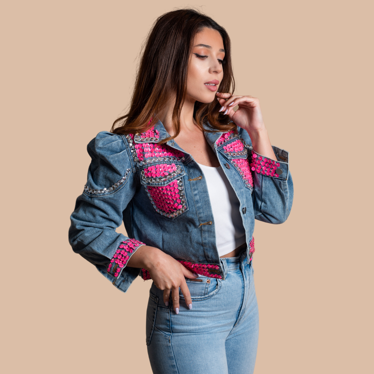 Geaca-dama-denim-cu-paiete-roz-2988-1